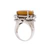 Image 3 : 14KT White Gold GIA 8.42ct Opal and Diamond Ring