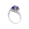 Image 3 : 14KT White Gold 2.18ct. Tanzanite and Diamond Ring