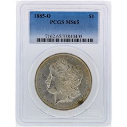 1885-O $1 Morgan Silver Dollar PCGS Graded MS65