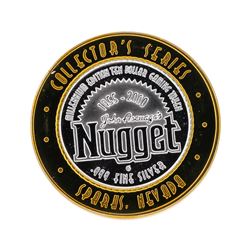 .999 Silver John Ascuaga's Nugget $10 Casino Gaming Token Collector's Series