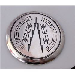 Navajo Sterling Large Brooch Belt Buckle