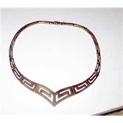 Vintage Sterling Creek Key Necklace