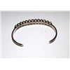 Image 2 : Old Pawn Native American Zuni Sterling Silver Cerillos Mine Turquoise Cuff Bracelet "Snake Eyes" Des