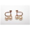 Image 1 : Antique Akoya Pearl 14K Gold Earrings