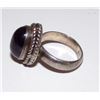 Image 2 : Art Deco Sterling Silver 925 Amethyst Solitaire Statement Cocktail Statement Ring Size 6.5