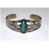 Image 1 : Old Pawn Navajo Made BELL TRADING Sterling Silver Turquoise Cuff Bracelet