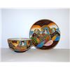 Image 1 : Vintage Satsuma Dragon Wear Moriage Kannon Goddess and Immortals Tea Cup and Saucer