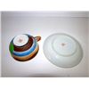 Image 2 : Vintage Satsuma Dragon Wear Moriage Kannon Goddess and Immortals Tea Cup and Saucer
