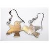 Image 2 : HOPI Native American Humming Bird Small Dangle Earrings Tribal Design
