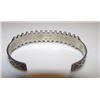 Image 3 : Old Pawn Native American Zuni Sterling Silver Turquoise Cuff Bracelet "Snake Eyes" Design