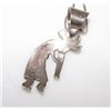 Image 2 : Vintage NAVAJO Native American Sterling Silver 12k Gold Kokopelli Pendant Necklace by the Collectibl