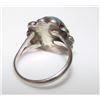Image 2 : Vintage Old Pawn Native American Navajo Sterling Silver Turquoise Ring Size 4.5