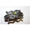 Image 1 : Native American Navajo Heavy Sand Cast Tufa Cast Sterling Silver Carico Lake Mine Turquoise Cuff Bra