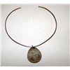 Image 2 : Vintage Native American Navajo Sterling Silver Turquoise Bear Paw Collar Necklace