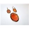 Image 2 : 14K Carved Cameo Pin Earrings
