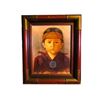 Image 1 : Vintage Navajo Oil On Canvas Child Portait