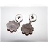 Image 2 : TAXCO Sterling Flower Dangle Earrings