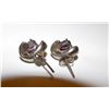 Image 2 : Vintage Sterling 925 Amethyst Opal Earrings