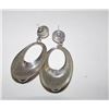 Image 2 : TAXCO MOD Sterling Onyx Pierced Earrings