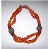 Image 1 : Vintage Sterling 925 Amber Marcasites Neckalce
