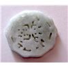 Image 2 : White Green Jade Carved Fish Pendant