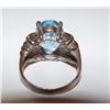 Image 2 : Art Deco Sterling 925 Topaz Ring 6