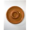 Image 1 : Vintage Mexican Glazed Clay Chips and Salsa Platter