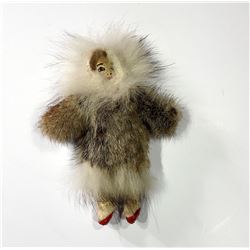 Vintage Eskimo Doll Toy Deer Skin