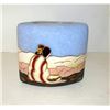 Image 1 : Southwestern Art Pottery 22K Gold Leaf Pillow Vase