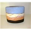 Image 2 : Southwestern Art Pottery 22K Gold Leaf Pillow Vase