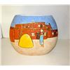 Image 1 : Southwestern Art Pottery 22K Gold Leaf Pillow Vase