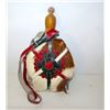 Image 2 : Vintage Native American Deer Hide Water Canteen