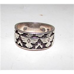 Shube's Manufacturing ABQ Sterling Thunderbird Ring 6.5