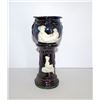 Image 1 : Neoclassical Opalescent Art Glass Vase on Stand