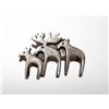 Image 1 : Southwestern Sterling Elk Deer Pin