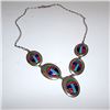 Image 1 : Old Pawn Navajo Sterling Coral Turquoise Necklace