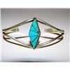 Image 1 : Old Pawn Zuni Sterling Turquoise Bracelet