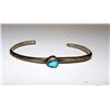 Image 1 : Old Pawn Navajo Sterling Turquoise Bracelet