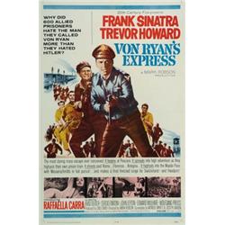 Von Ryan's Express, 1965, 20th Century Fox (U.S.), on linen, condition B+., 41" x 27" - 104.1...