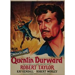 Quentin Durwood, 1954, Metro Goldwyn Mayer (French), on linen, condition C-., 53" x 39" - 134...