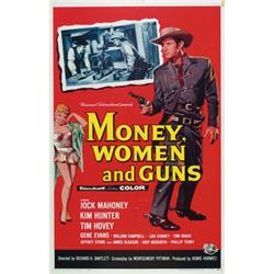 Money, Women and Guns, 1958, Universal Studios (U.S.), folded, condition B+., The title says...