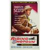 Image 1 : Riding Shotgun, 1954, Warner Brothers (U.S.), on linen, condition B+., 41" x 27" - 104.1 x 68...