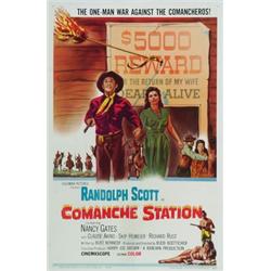 Comanche Station, 1960, Columbia Pictures (U.S.), on linen, condition A-., 41" x 27" - 104.1...