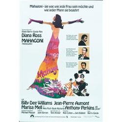 Mahogany, 1975, Paramount Pictures (German), folded, condition B+., 33" x 23" - 83.8 x 58.4 c...