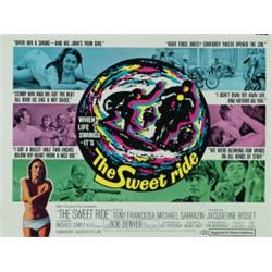 The Sweet Ride, 1968, 20th Century Fox (U.S.), rolled, condition A. Psychedelic surfing!, 22"...