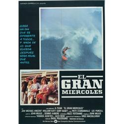 Big Wednesday, 1978, Warner Brothers (Spanish), folded, condition B., 41" x 27" - 104.1 x 68....