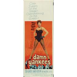 Damn Yankees, 1958, Warner Brothers (U.S.), folded, condition B+., 36" x 14" - 91.4 x 35.6 cm...