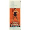 Image 1 : Damn Yankees, 1958, Warner Brothers (U.S.), folded, condition B+., 36" x 14" - 91.4 x 35.6 cm...