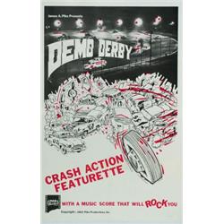 Demo Derby, 1963, Pike Productions (U.S.), on linen, condition B+., 41" x 27" - 104.1 x 68.6...