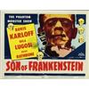 Image 1 : Son of Frankenstein, 1953, Realart Re-release (U.S.), lobby card, condition B with the Quebec c...